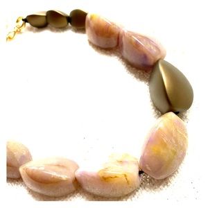 Pono Italy designer quartz statement necklace